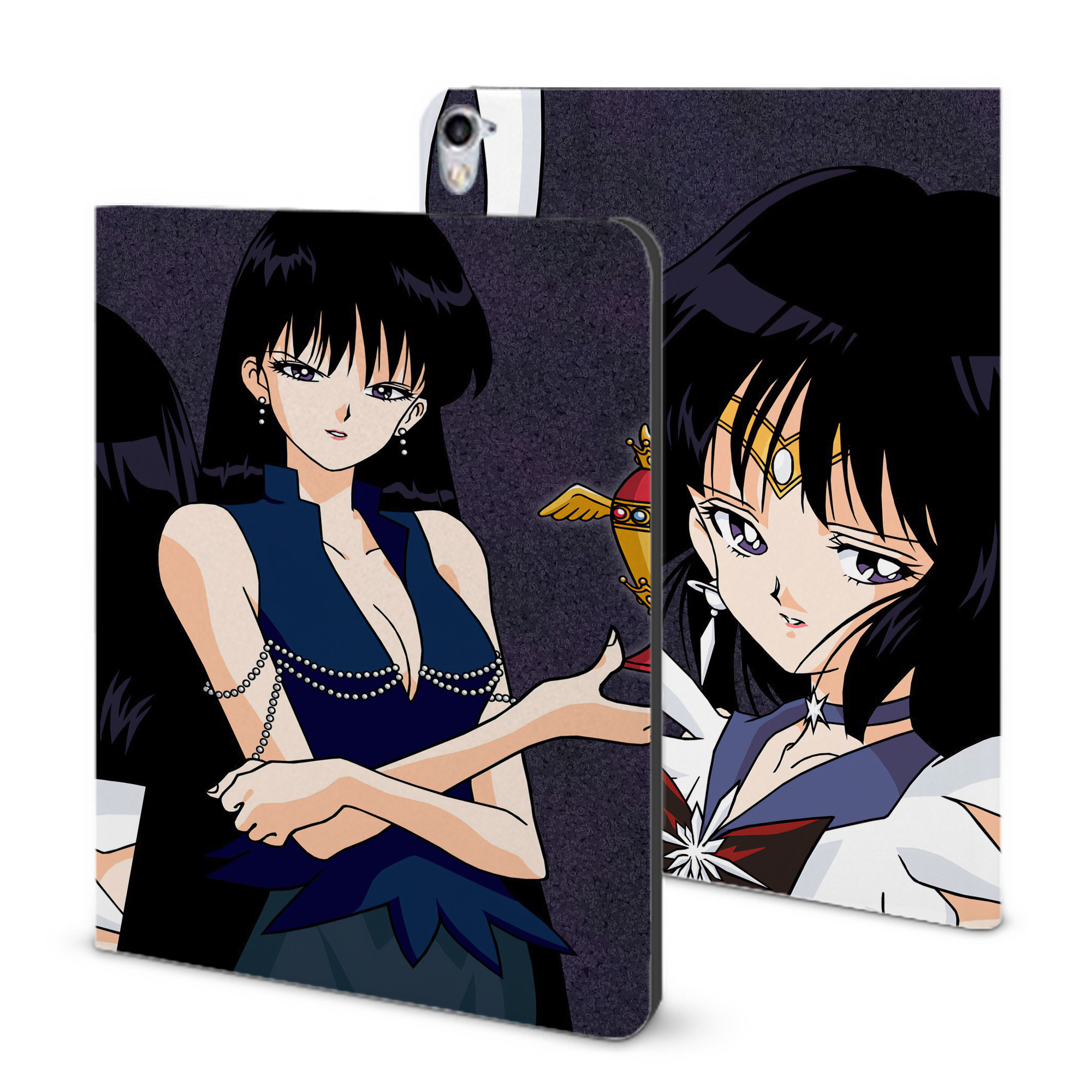 （画像用） 美少女戦士セーラームーン Sailor Moon IPad ケース ブック型 PUレザー TPU 耐衝撃 軽量 薄型 ペン収納なし 全面保護 IPad 各モデル対応